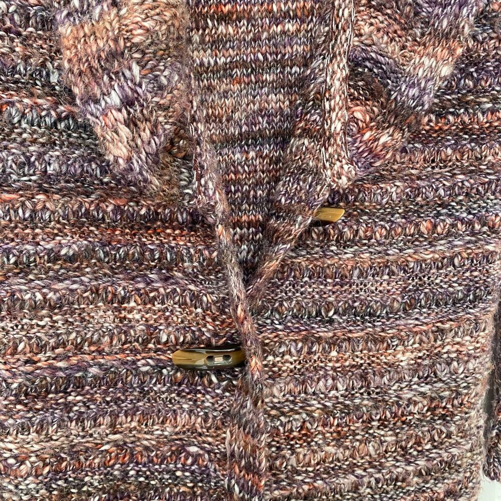 Knox Rose Multicolor Wool Alpaca Blend Cardigan Duster Size Small - Picture 4 of 8